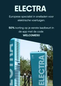 Laadpalen beschikbaar op de parking.